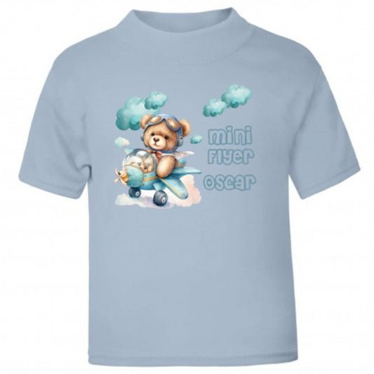 Mini Flyer personalised t-shirt - various colour