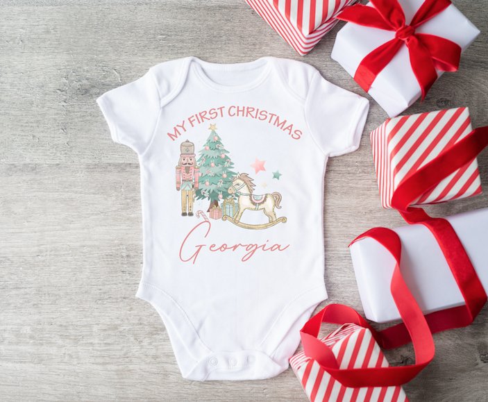 My First Christmas Vest - Nutcracker & Rocking Horse