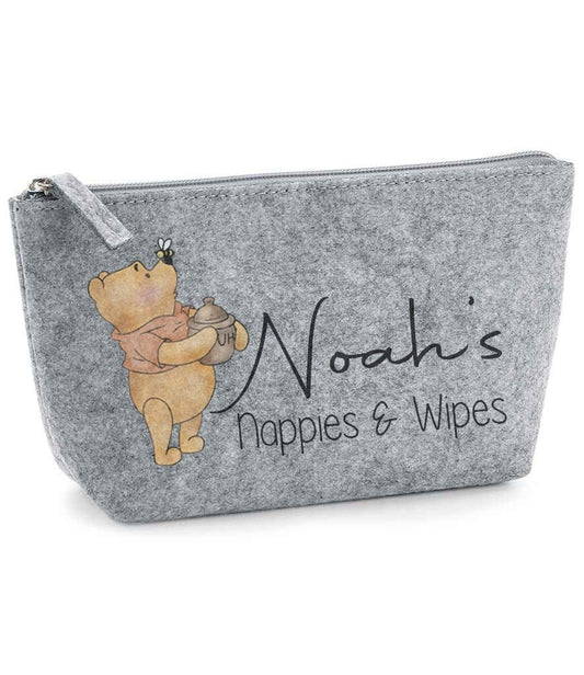Nappy and Wipes storage bag with Winnie the Pooh