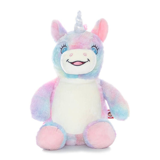 Pastel Unicorn Personalised Teddy