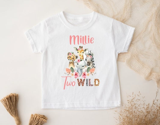 Personalised Birthday T-Shirt - TWO Wild
