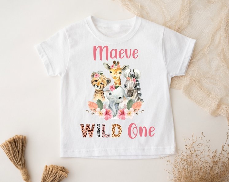 Personalised Birthday T-Shirt - Wild ONE