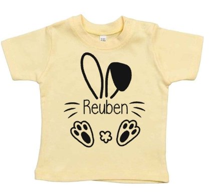 Personalised Easter T-Shirt - Various T-shirt Colours