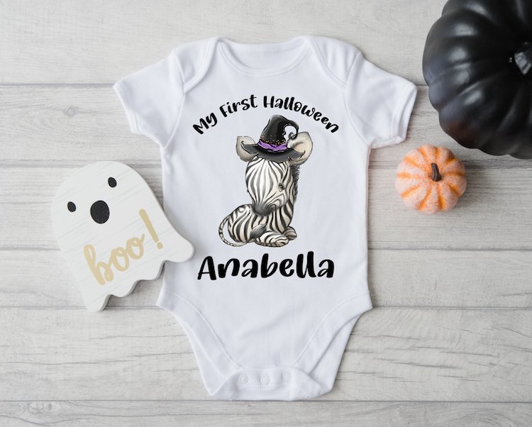 Personalised Halloween Vest - ZEBRA