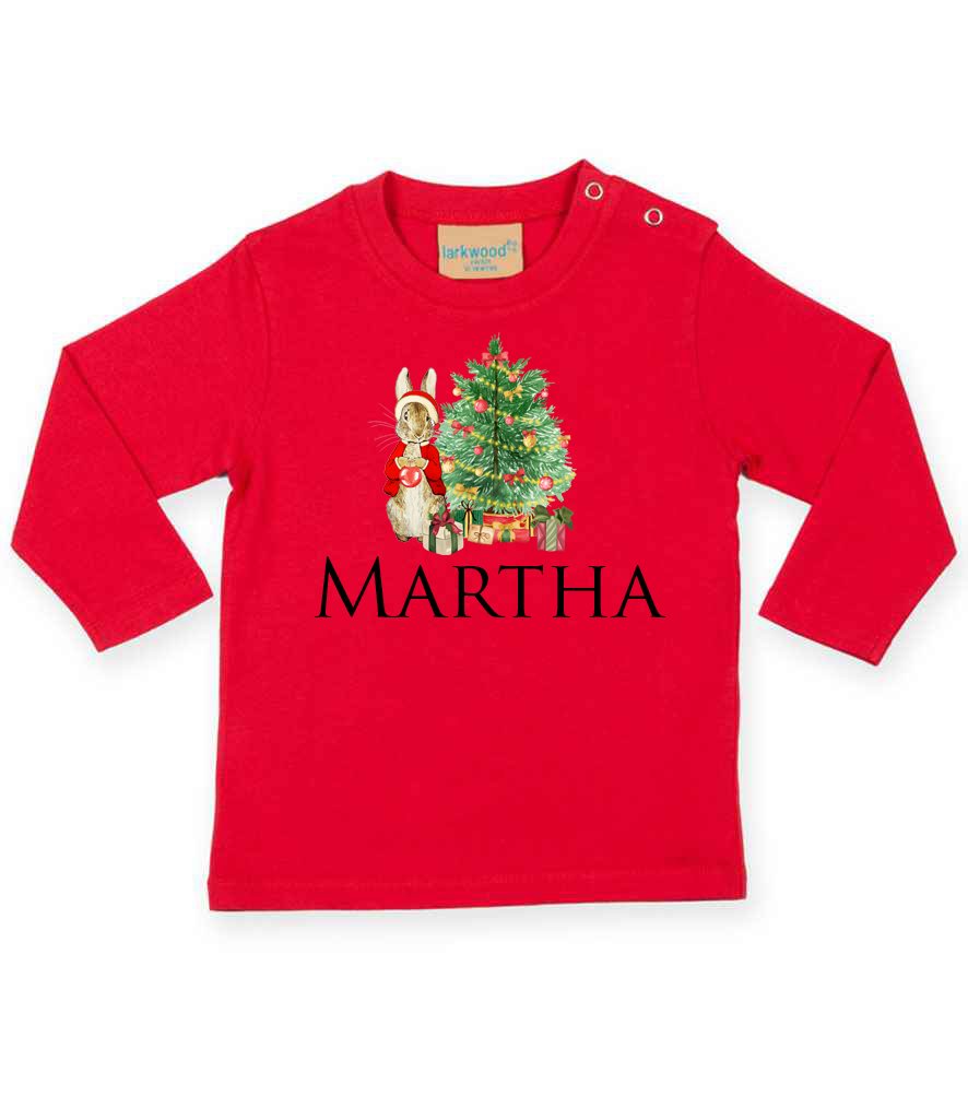 Personalised Long Sleeve T-shirt Christmas Design 2