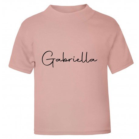 Personalised Short Sleeve T-shirt - Dusky Pink