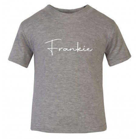 Personalised Short Sleeve T-shirt - Grey Marl