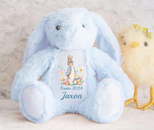 Peter Rabbit design personalised Easter bunny teddy