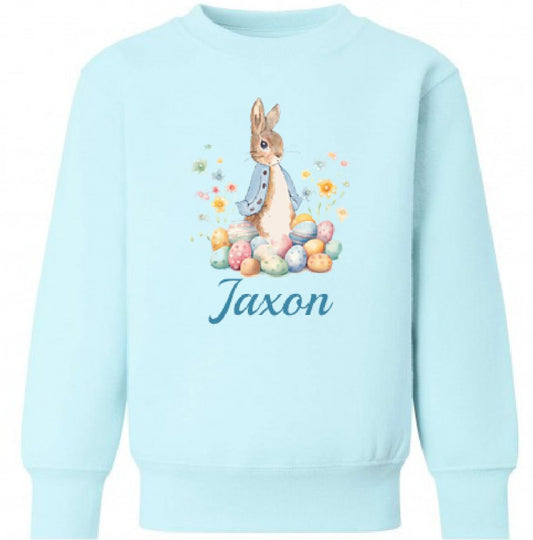 Peter Rabbit Easter Bunny Personalised Kids Jumper - Various Colours