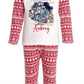 Polar Express 2 Personalised Adults Red Christmas print Pyjamas