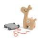 Pull along 2-in-1 toy - lalee - sand - By done by deer