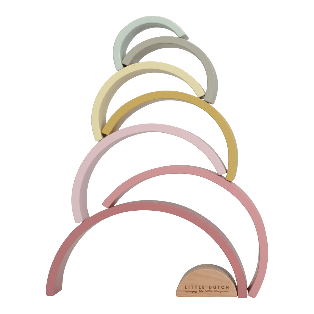 Rainbow Stacker By Little Dutch - Pink