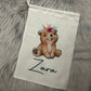 Safari animal design Personalised Storage bag medium size