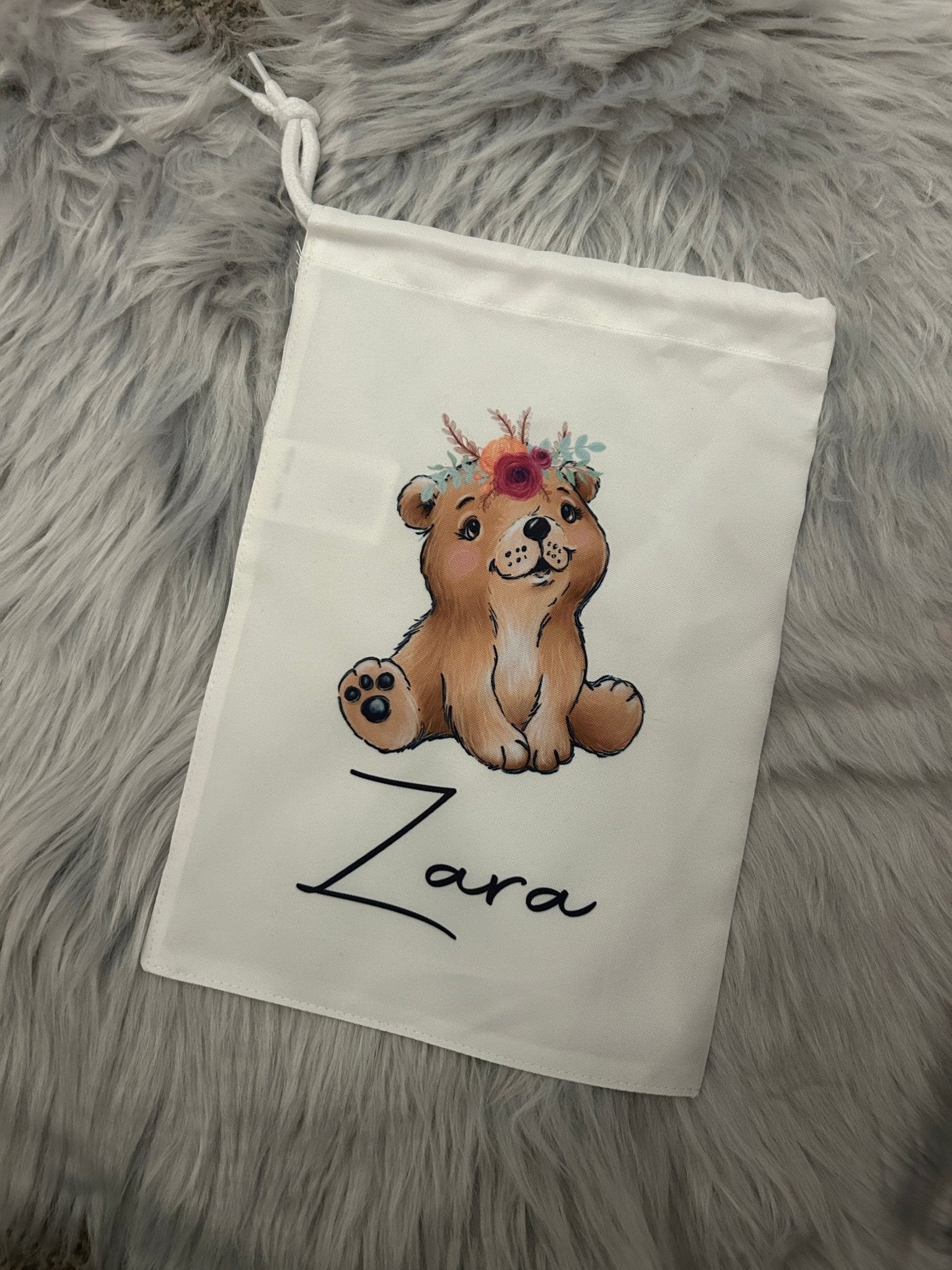 Safari animal design Personalised Storage bag medium size