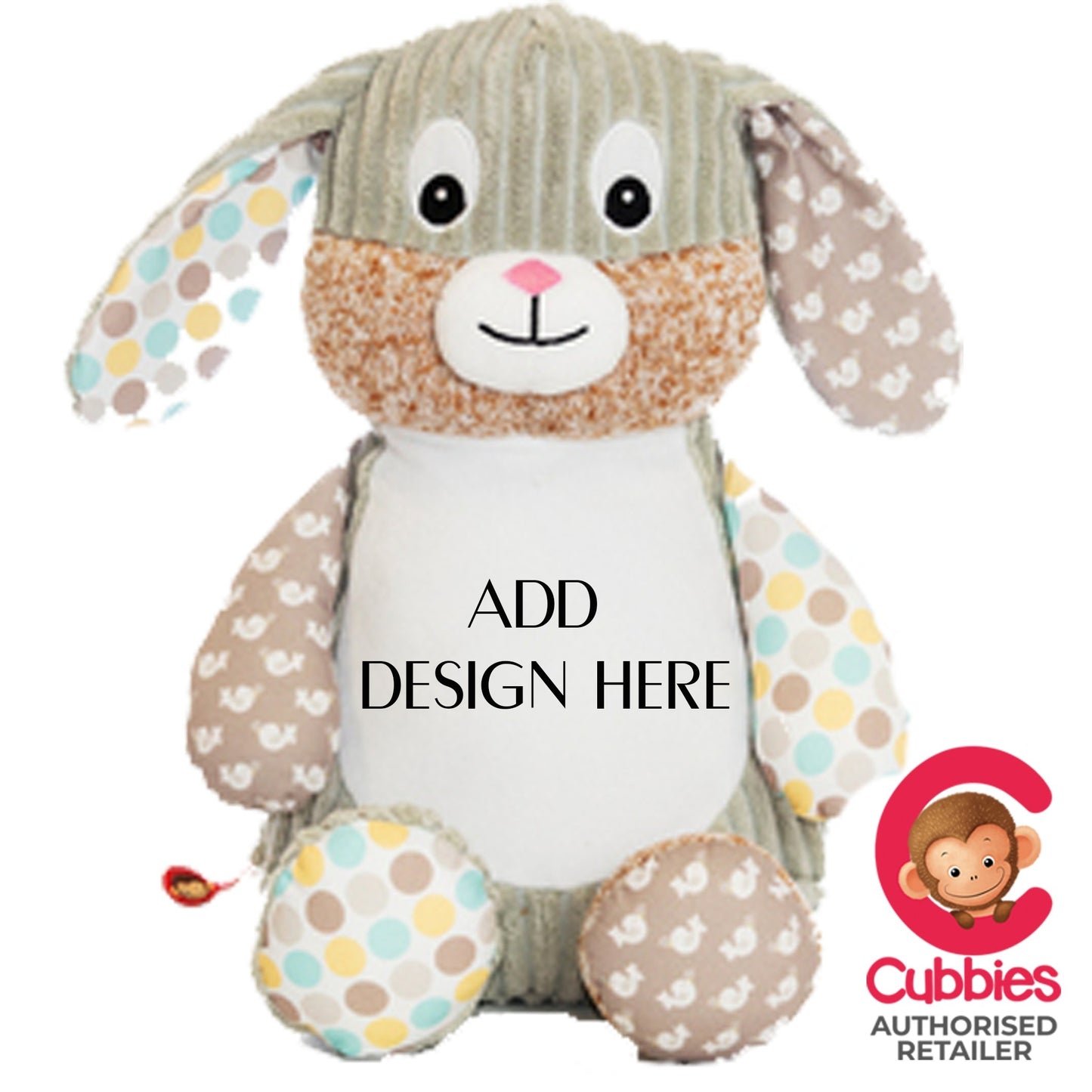 Sensory Spring Time Rabbit Personalised Teddy