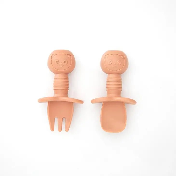 Silicone Baby Cutlery Set Blush