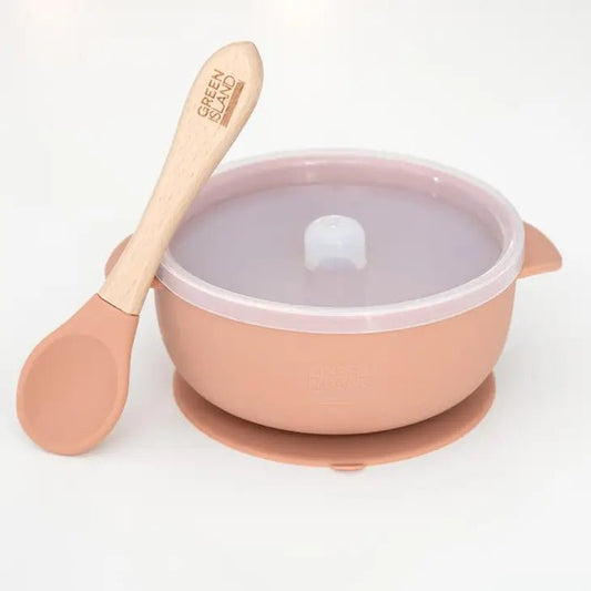 Silicone Bowl & Spoon set Blush