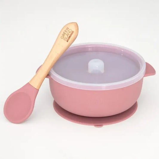 Silicone Bowl & Spoon set Mulberry