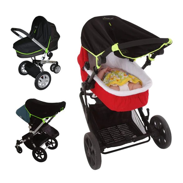 SnoozeShade Original (0-6m) | Universal-fit pram/pushchair sun and sleep shade