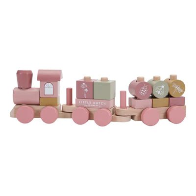 Stacking Train Pink by Little Dutch