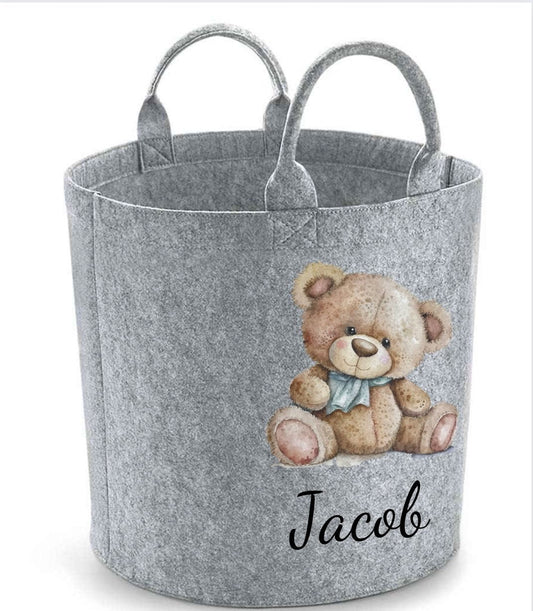 Teddybear Personalised Toy/Laundry Basket