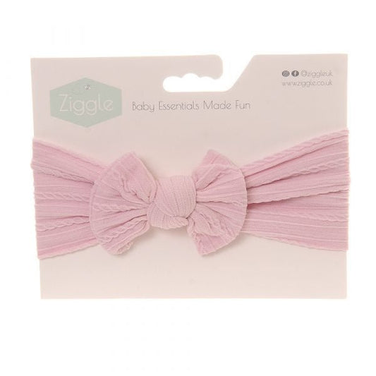 Top Bow Headband - Blush Pink