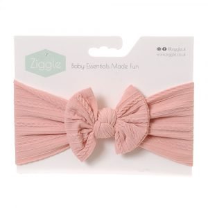 Top Bow Headband - Pale Pink