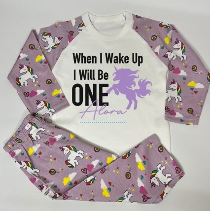 Unicorn Print Pyjamas - Design 1